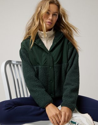 OFFLINE By Aerie Chamarra de Tela de Rizo Suave