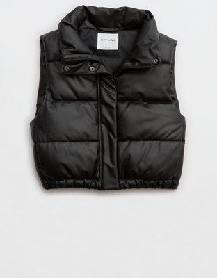 OFFLINE By Aerie Real Luxe Faux Leather Vest