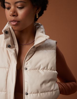 OFFLINE By Aerie Real Luxe Faux Leather Vest