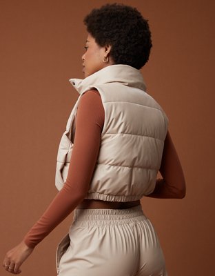 OFFLINE By Aerie Real Luxe Faux Leather Vest