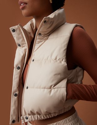 Женские жилеты Aerie OFFLINE By Aerie Real Luxe Faux Leather Vest — фото 2