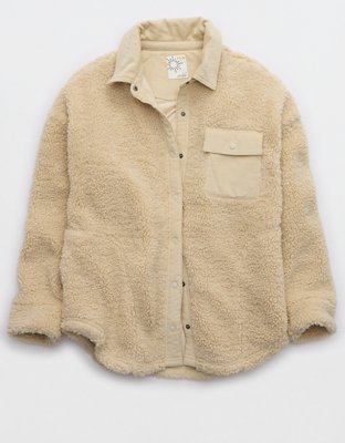 Aerie OFFLINE By Aerie Sherpa Corduroy Shacket — фото 4