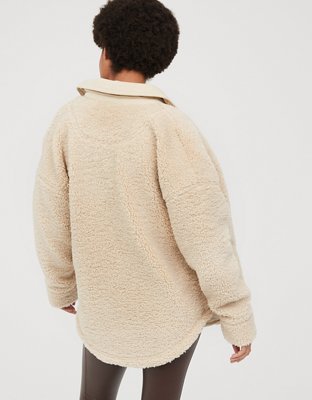 Aerie OFFLINE By Aerie Sherpa Corduroy Shacket — фото 3