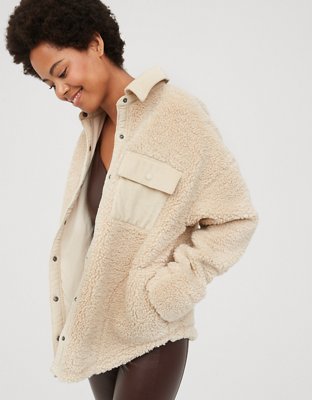 Sherpa cardigan best sale american eagle