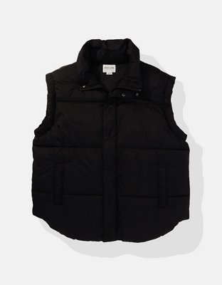 AE Cropped Reversible Puffer Vest