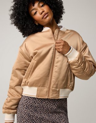 Blouson d’aviateur en satin OFFLINE d’Aerie