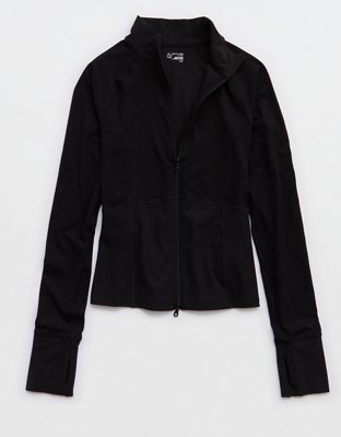 OFFLINE By Aerie Real Me Long Sleeve Mock Neck Full Zip