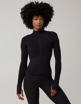 OFFLINE By Aerie Real Me Long Sleeve Mock Neck Full Zip