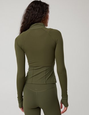 OFFLINE By Aerie Real Me Long Sleeve Mock Neck Full Zip