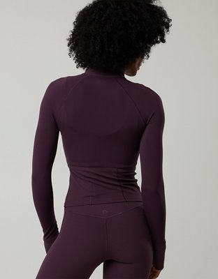 OFFLINE By Aerie Real Me Long Sleeve Mock Neck Full Zip
