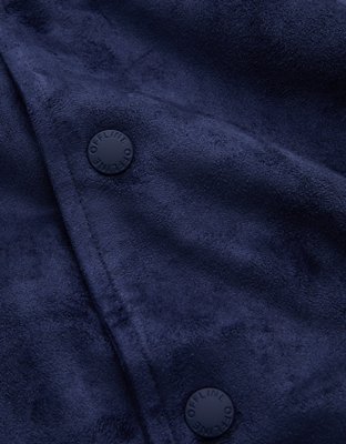 OFFLINE By Aerie Suede Bomber Jacket