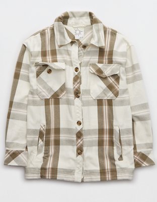 OFFLINE Flannel Button Down Jacket