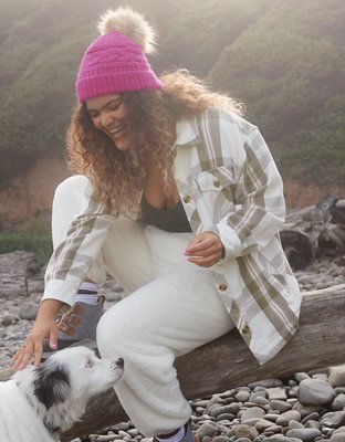 OFFLINE Flannel Button Down Jacket