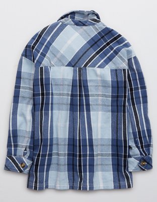 Женские куртки Aerie OFFLINE Flannel Button Down Jacket — фото 4