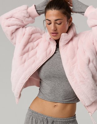 OFFLINE By Aerie Faux Fur Full Zip Jacket