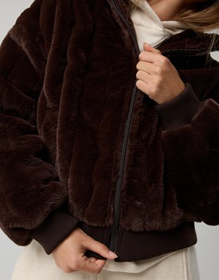 OFFLINE By Aerie Fur Full Zip Jacket