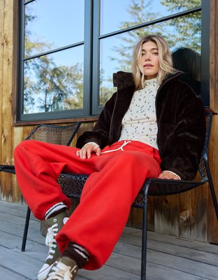 OFFLINE By Aerie Fur Full Zip Jacket