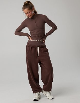 Женские куртки Offline By Aerie Real Me Xtra Rib Quarter Zip, цвет: Relic — фото 5