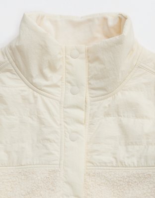 OFFLINE By Aerie Fluff Love Full Snap Jacket