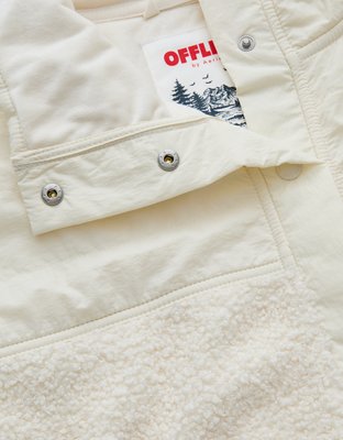 OFFLINE By Aerie Fluff Love Full Snap Jacket