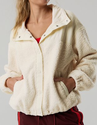 OFFLINE By Aerie Fluff Love Full Snap Jacket