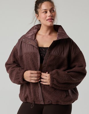 OFFLINE By Aerie Fluff Love Full Snap Jacket