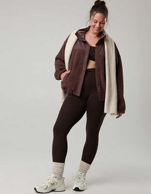 OFFLINE By Aerie Fluff Love Full Snap Jacket