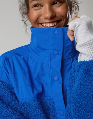 OFFLINE By Aerie Fluff Love Full Snap Jacket