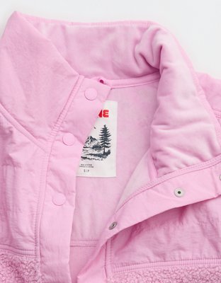 OFFLINE By Aerie Fluff Love Full Snap Jacket