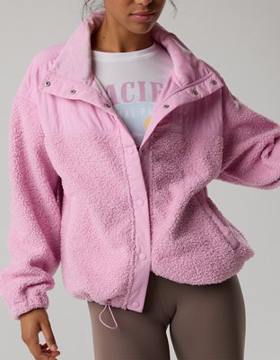 OFFLINE By Aerie Fluff Love Full Snap Jacket