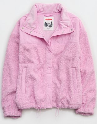 OFFLINE By Aerie Fluff Love Full Snap Jacket