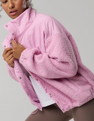 OFFLINE By Aerie Fluff Love Full Snap Jacket