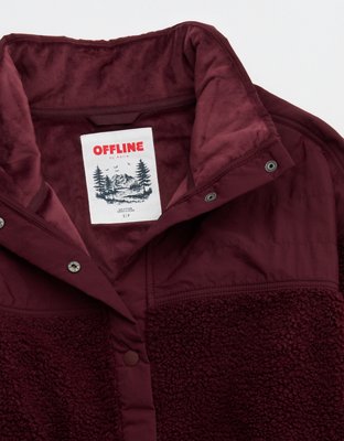 OFFLINE By Aerie Fluff Love Full Snap Jacket