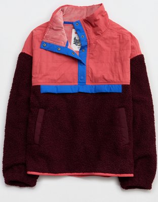 OFFLINE By Aerie Fluff Love Quarter Snap Jacket