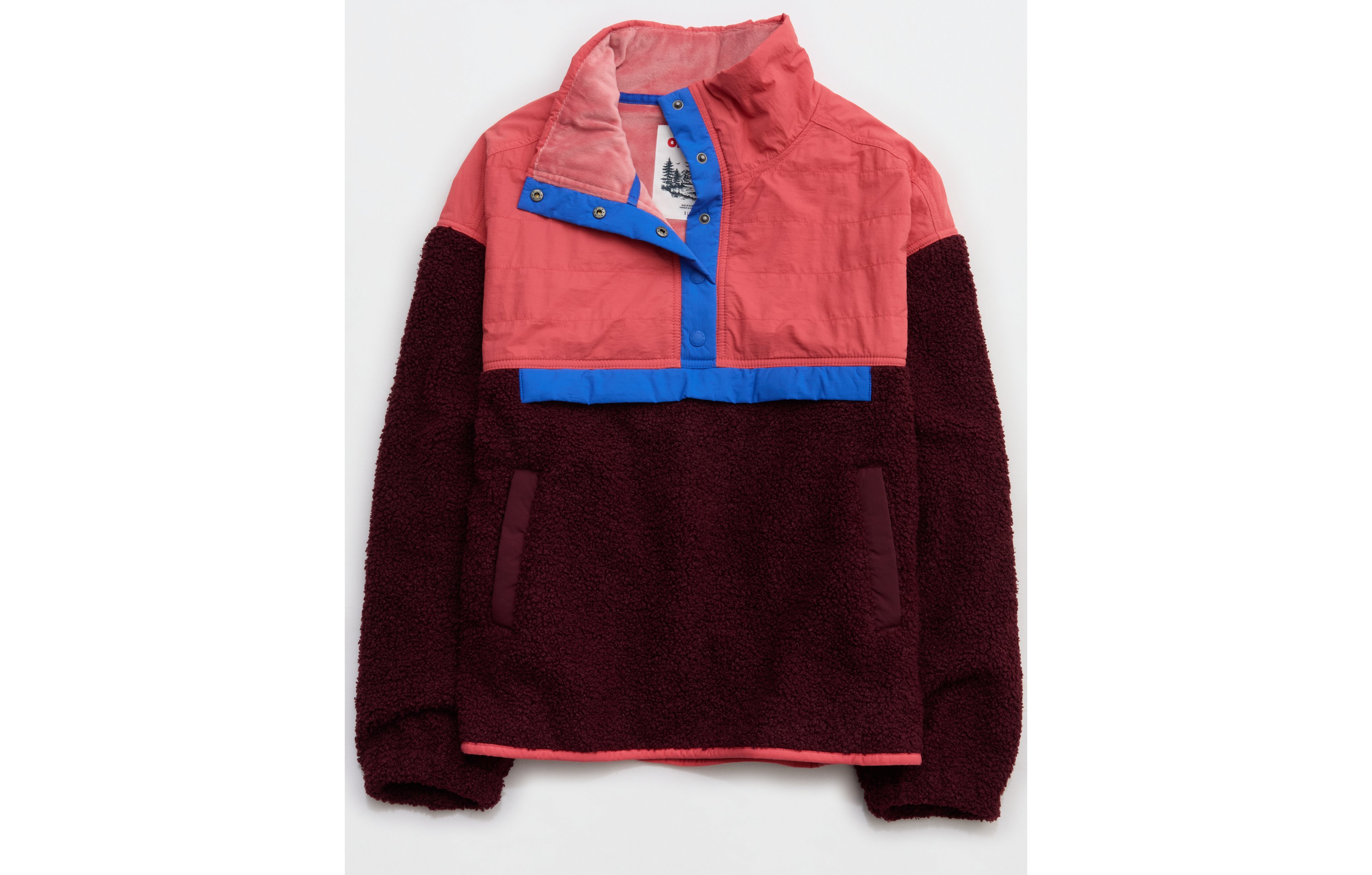 OFFLINE By Aerie Fluff Love Quarter Snap Jacket