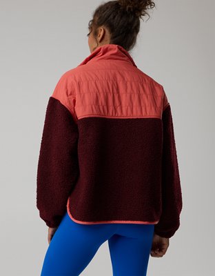 OFFLINE By Aerie Fluff Love Quarter Snap Jacket