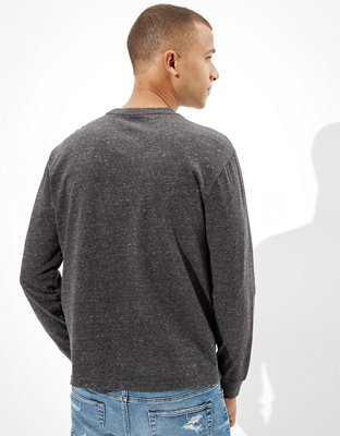 Мужские футболки American Eagle AE Super Soft Brushed Long-Sleeve T-Shirt — фото 3