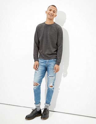 Мужские футболки American Eagle AE Super Soft Brushed Long-Sleeve T-Shirt — фото 2