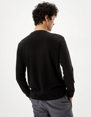Мужские футболки American Eagle AE Super Soft Long-Sleeve Brushed T-Shirt — фото 3