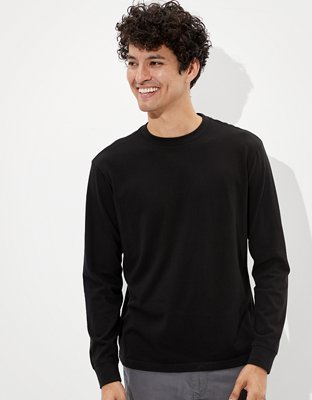 Мужские футболки American Eagle AE Super Soft Long-Sleeve Brushed T-Shirt — фото 2