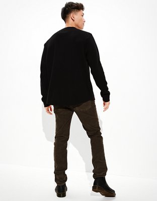 Мужские рубашки American Eagle AE Super Soft Long-Sleeve Thermal Shirt — фото 2