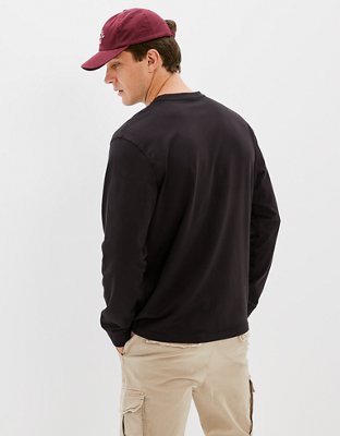 Мужские футболки American Eagle AE Super Soft Long Sleeve Icon T-Shirt — фото 2