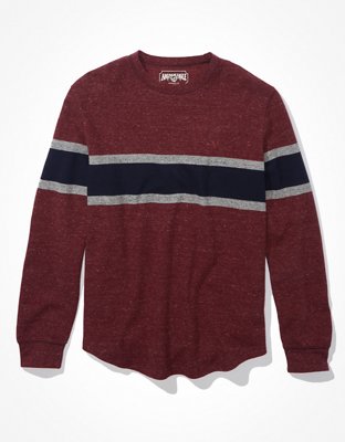 Мужские рубашки American Eagle AE Super Soft Raglan Thermal Shirt — фото 3