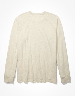 Мужские футболки American Eagle AE Super Soft Slub Long-Sleeve T-Shirt — фото 4