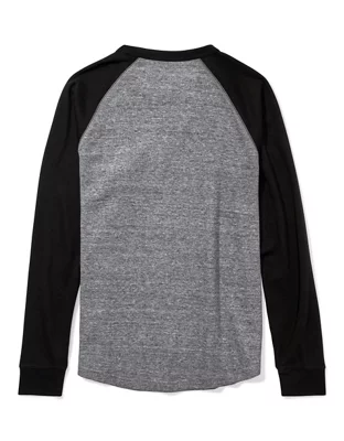 AE Super Soft Long-Sleeve Thermal Raglan T-Shirt