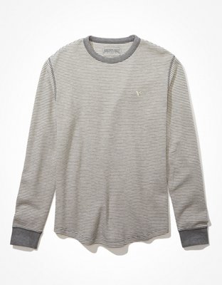 AE Super Soft Long-Sleeve Striped Thermal Shirt
