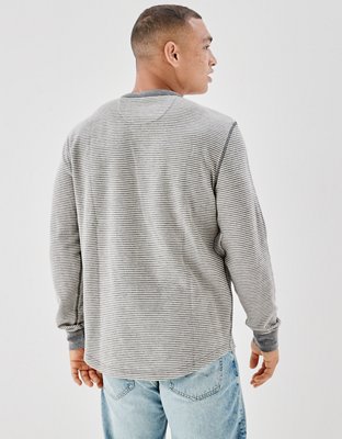 AE Super Soft Long-Sleeve Striped Thermal Shirt