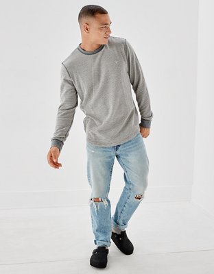 AE Super Soft Long-Sleeve Striped Thermal Shirt