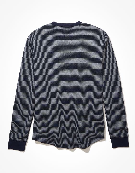 AE Super Soft Long-Sleeve Striped Thermal Shirt