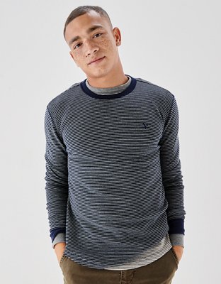 AE Super Soft Long-Sleeve Striped Thermal Shirt